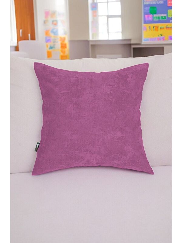 Asdiva Artemis Dokulu 40 X 40cm Dekoratif Kırlent Kılıfı Pembe