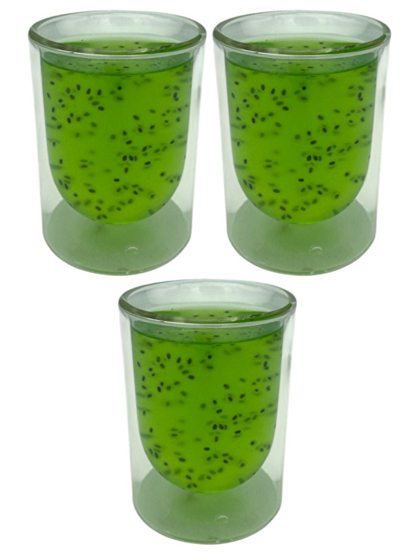 Kitchen Design Lab Çift Cidarlı Cam 250 ml Bardak Seti 3 Adet 2127