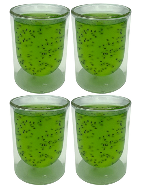 Kitchen Design Lab Çift Cidarlı Cam 250 ml Bardak Seti 4 Adet 2127