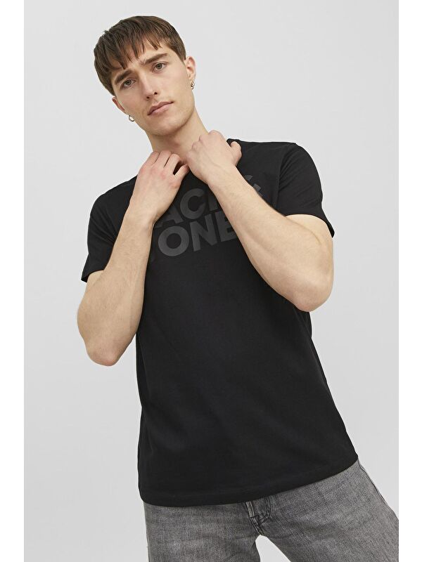 Jack & Jones Jjecorp Pamuklu Slim Fit Bisiklet Yaka Erkek Tişört 12151955