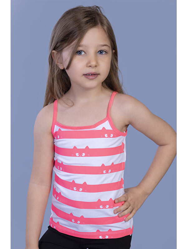 Toontoykids Çocuk Kedi Baskılı Atlet