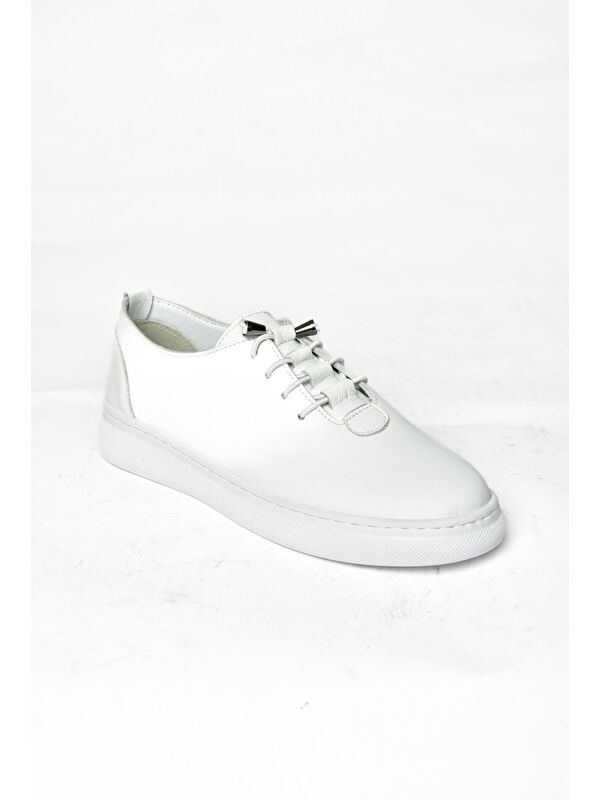P5554610 Beyaz Kadın Sneaker - Görsel 5