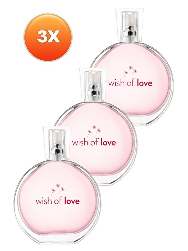AVON Wish Of Love Kadın Parfüm Edt 50 Ml. Üçlü Set