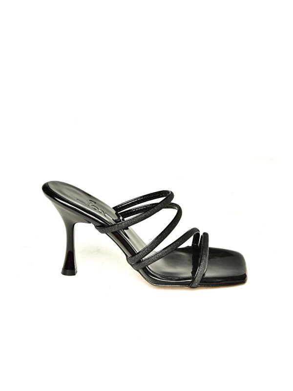 P5900339 Siyah Kadın Topuklu Ayakkabı - Görsel 2