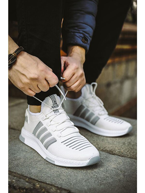 Ald Şerit Detaylı Kalın Taban Erkek Sneaker - Görsel 2