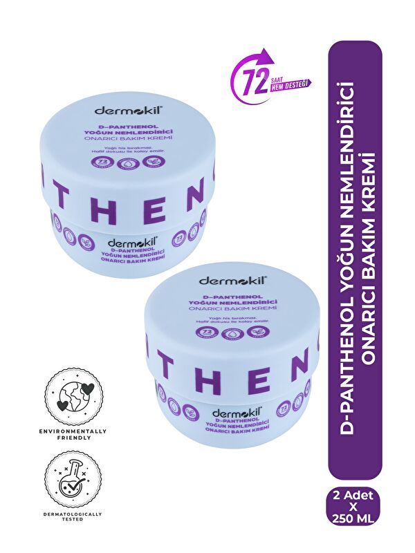 Dermokil D-Panthenol Yoğun Nemlendirici Onarıcı Bakım Kremi 250 ml x 2 Adet