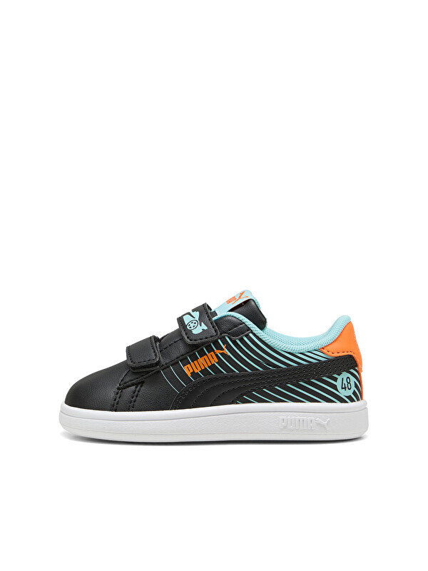 Puma Smash 3.0 Poised 2 Race Bebek Siyah Sneaker