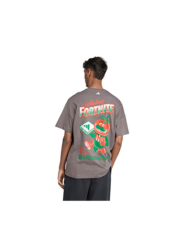 Adidas M Fn T-Shirt Erkek Günlük Tişört JV7965 Gri
