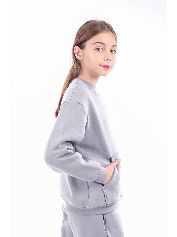 Toontoykids Unisex Çocuk Nakışlı Sweatshirt