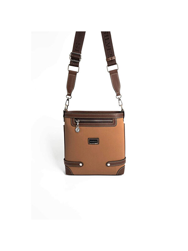 Silver Polo Kadın Çapraz Çanta 1120-45822 SILVER POLO ÇAPRAZ BAYAN ÇANTASI M86 KARAMEL-MAT KAHVE