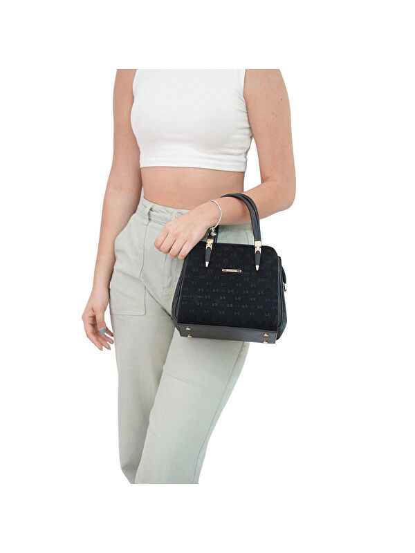 Silver Polo Kadın Omuz Çantası 1136-45003 SILVER POLO BAYAN ÇANTASI M158 SİYAH-NOVA SİYAH