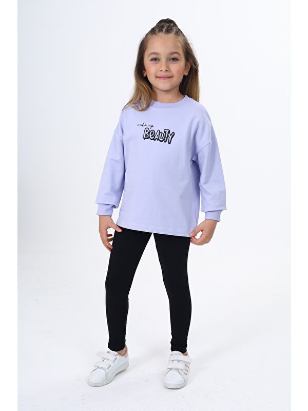 Toontoykids Kız Çocuk Baskılı Taytlı Takım