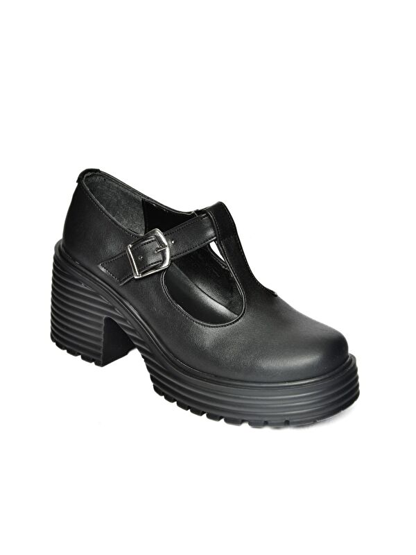 R9969465 Siyah Kadın Topuklu Ayakkabı - Görsel 3