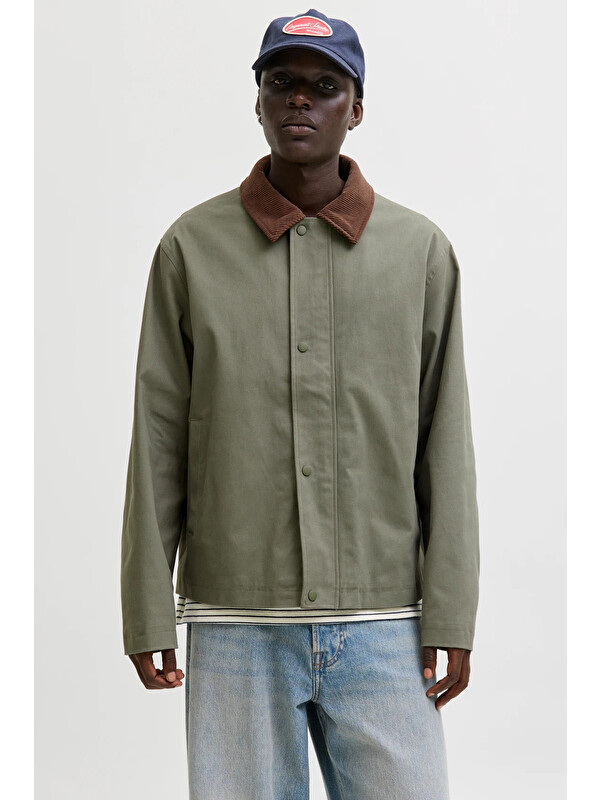 Jack & Jones Essentials Jjegraham Pamuklu Regular Fit Kadife Yaka Mont 12288889