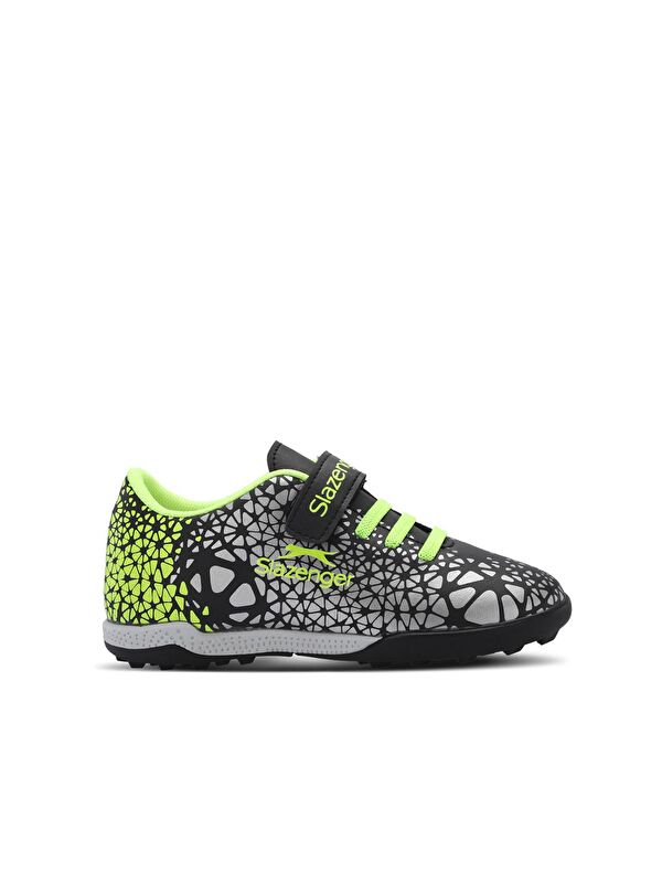 Unisex Çocuk Futbol Ayakkabı Siyah / Yeşil - Görsel 3