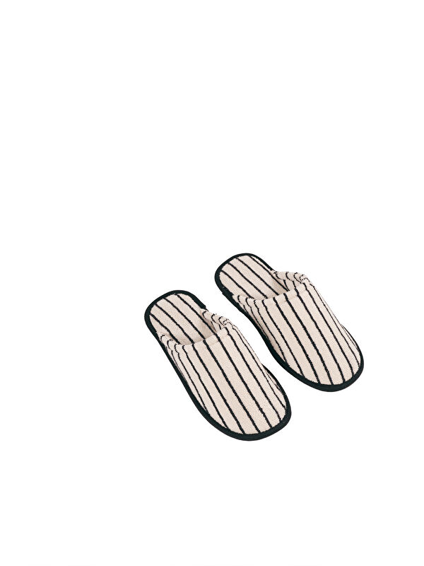 In Lines İpliği Boyalı Unisex Terlik - Görsel 4