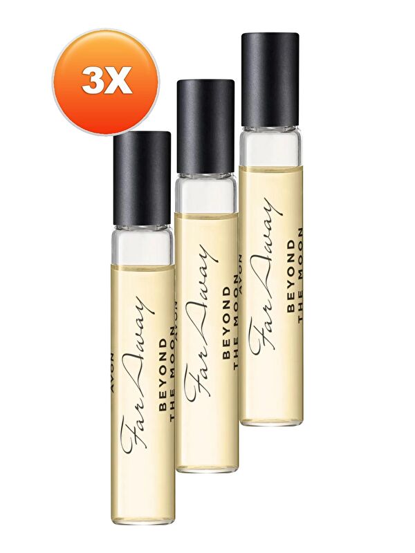 AVON Far Away Beyond The Moon Edp Parfüm Çanta Boyu 10 ML Üçlü Set