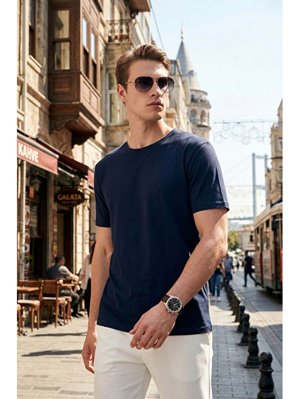 Buratti Pamuklu Regular Fit Bisiklet Yaka T Shirt 5904074