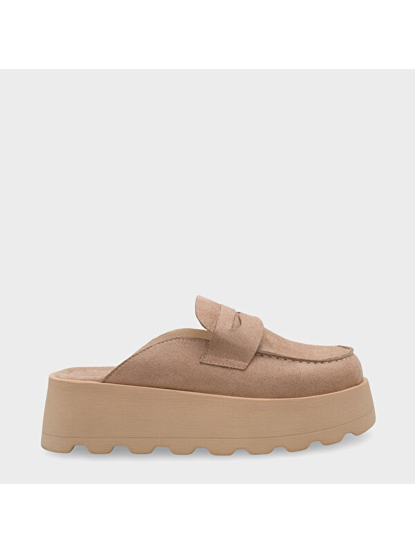 Capone Outfitters Karrie Süet Görünümlü Kadın Sabo