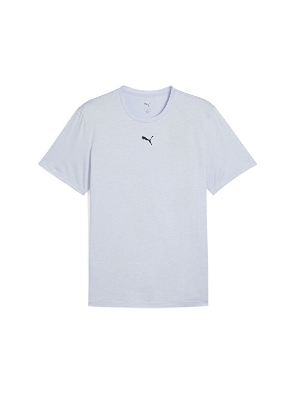 Puma Essentials Heather Erkek Beyaz Yuvarlak Yaka Spor Tişört