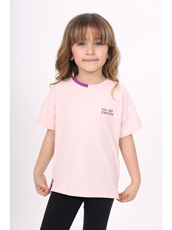 Toontoykids Kız Çocuk Baskılı Tişört