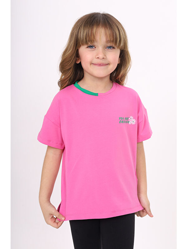 Toontoykids Kız Çocuk Baskılı Tişört