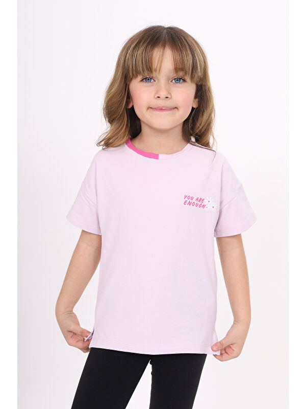 Toontoykids Kız Çocuk Baskılı Tişört