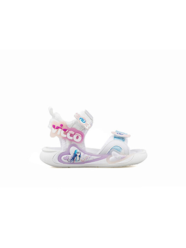 Vicco Arial Bebek Günlük Sandalet 332.P25Y.242-11 Beyaz