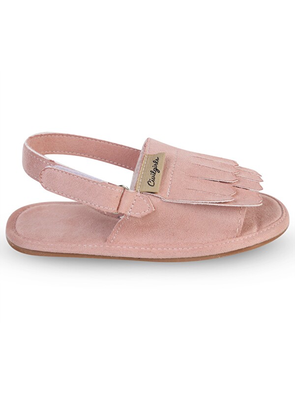 Civil Girls Püsküllü 26- Sandalet - Pembe