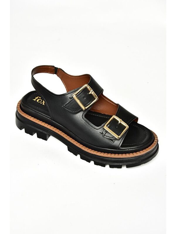 S4373022 Siyah Kadın Sandalet - Görsel 6