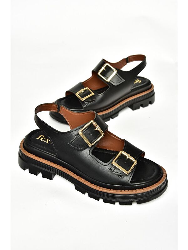 S4373022 Siyah Kadın Sandalet - Görsel 8