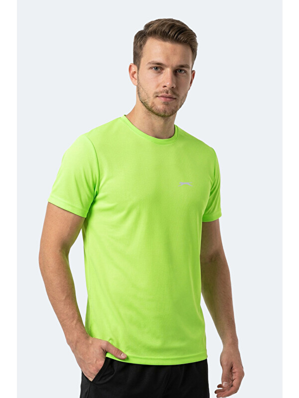 SLAZENGER HERRERA Erkek  Neon Yeşil Tişört