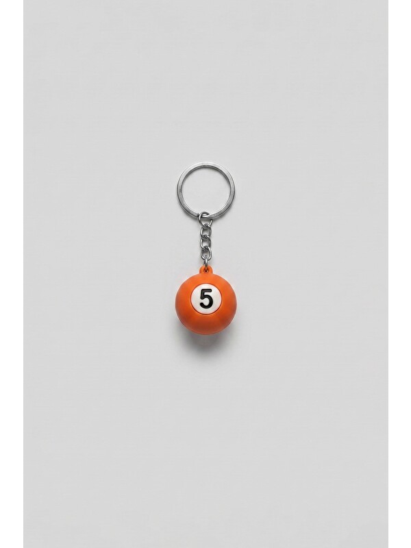 Abluka Online Unisex Bilardo Topu Anahtarlık Turuncu