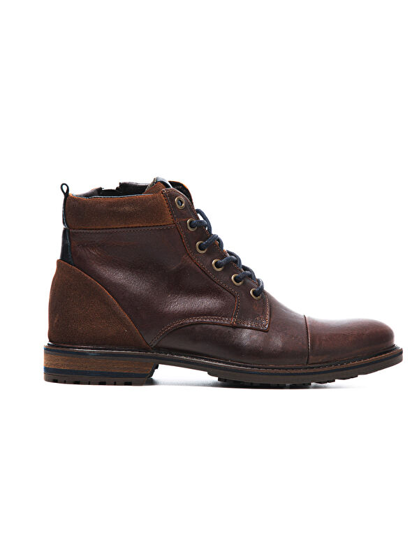 John May Erkek Bot 1041 021 WK-John May Orkut Suede Cognac