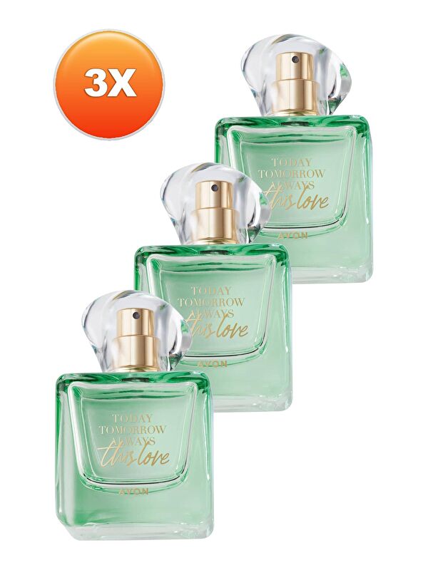AVON TTA This Love Kadın Parfüm Edp 50 Ml. Üçlü Set