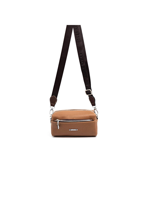 Silver Polo Kadın Çapraz Çanta 1142-46084 SILVER POLO ÇAPRAZ BAYAN ÇANTASI M86 KARAMEL-MAT KAHVE