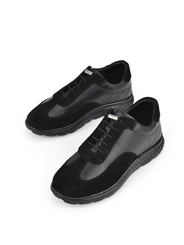 Kadın Hakiki Deri Sneaker 143992ZN2003 Siyah - Görsel 2