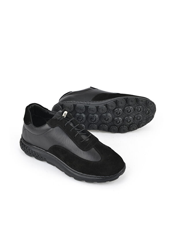 Kadın Hakiki Deri Sneaker 143992ZN2003 Siyah - Görsel 3