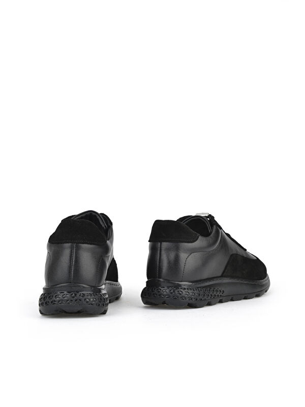 Kadın Hakiki Deri Sneaker 143992ZN2003 Siyah - Görsel 4
