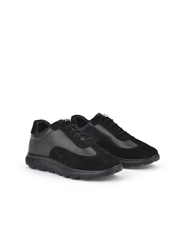 Kadın Hakiki Deri Sneaker 143992ZN2003 Siyah - Görsel 5