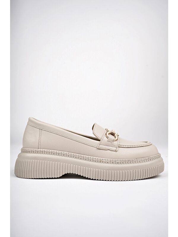 PEGULA Kadın Loafer Kalın Taban Günlük Rahat Ayakkabı - Görsel 3