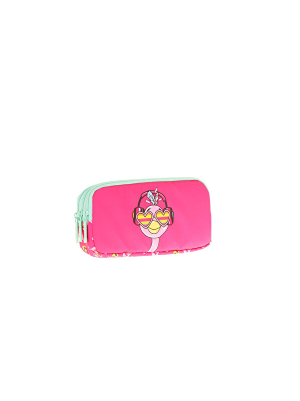 Kaukko Kids 3 Bölmeli Kalem Çantası Toys Flamingo L8235