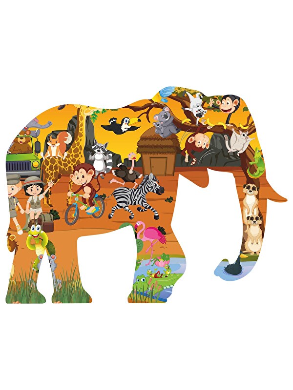 Bee Smart Ahşap Puzzle Safari - Standart