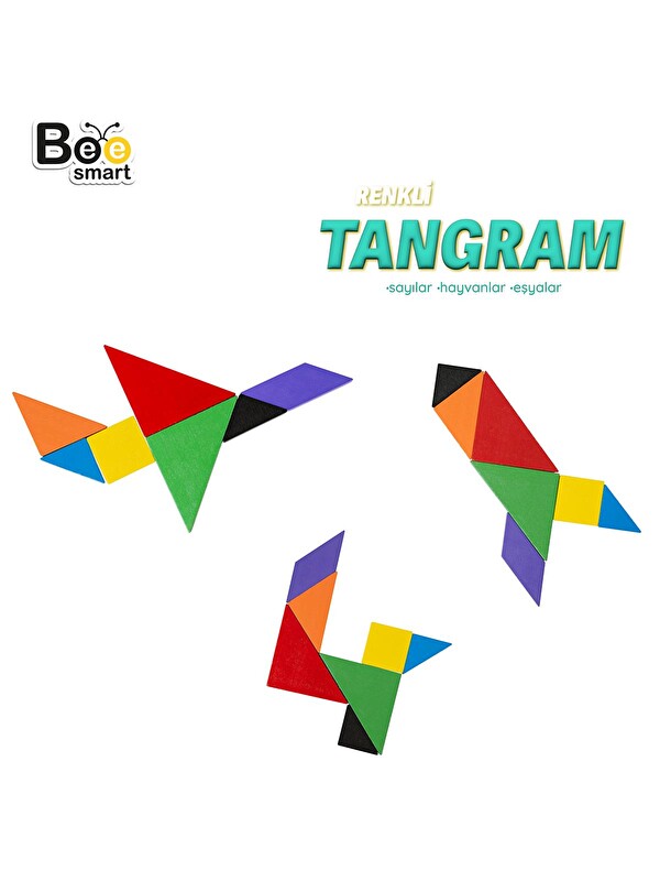 Bee Smart Renkli Tangram - Standart