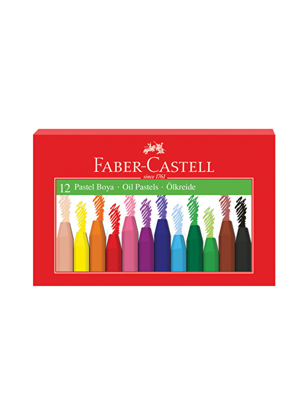Faber-Castell Pastel Boya, 12 Renk, Yumuşak ve Rahat Kullanım, Canlı Renkler, Kağıt ve Taş Üzeri Uygun