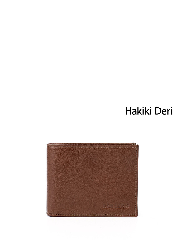 GÖNDERİ(R) Erkek TABA KAHVE MEL. Hakiki Deri Yatay Cüzdan