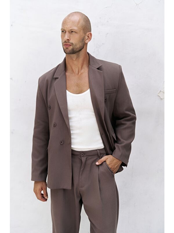 Bohemai Ayyubay Kahve Erkek %100 Pamuk Blazer Ceket