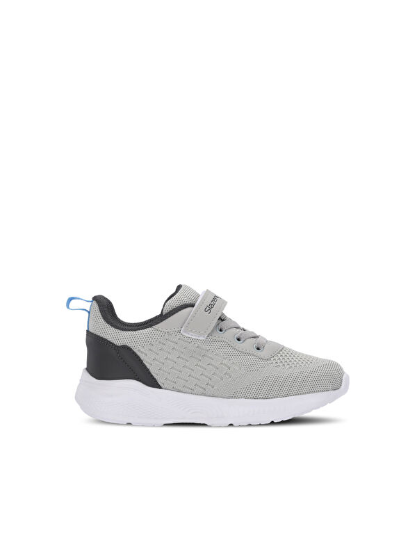 SLAZENGER FLAREX Unisex Çocuk Cırt Cırtlı Gri / Koyu Gri Günlük Spor Ayakkabısı
