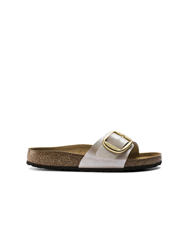 Birkenstock Kadın Terlik 1015279 MADRID BIG BUCKLE BF GRACEFUL PEARL WHITE