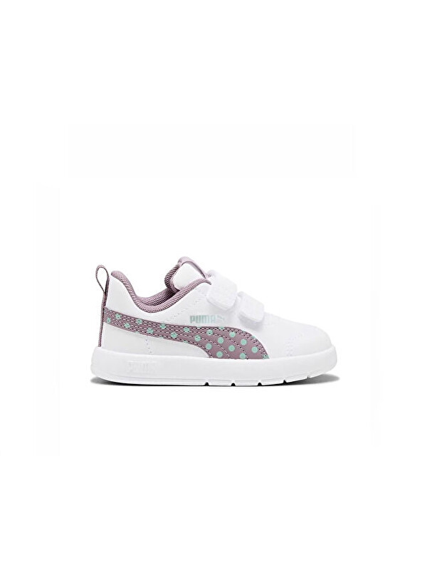 Puma Courtflex V3 Dotty V inf Bebek Günlük Ayakkabı 39875906 Beyaz